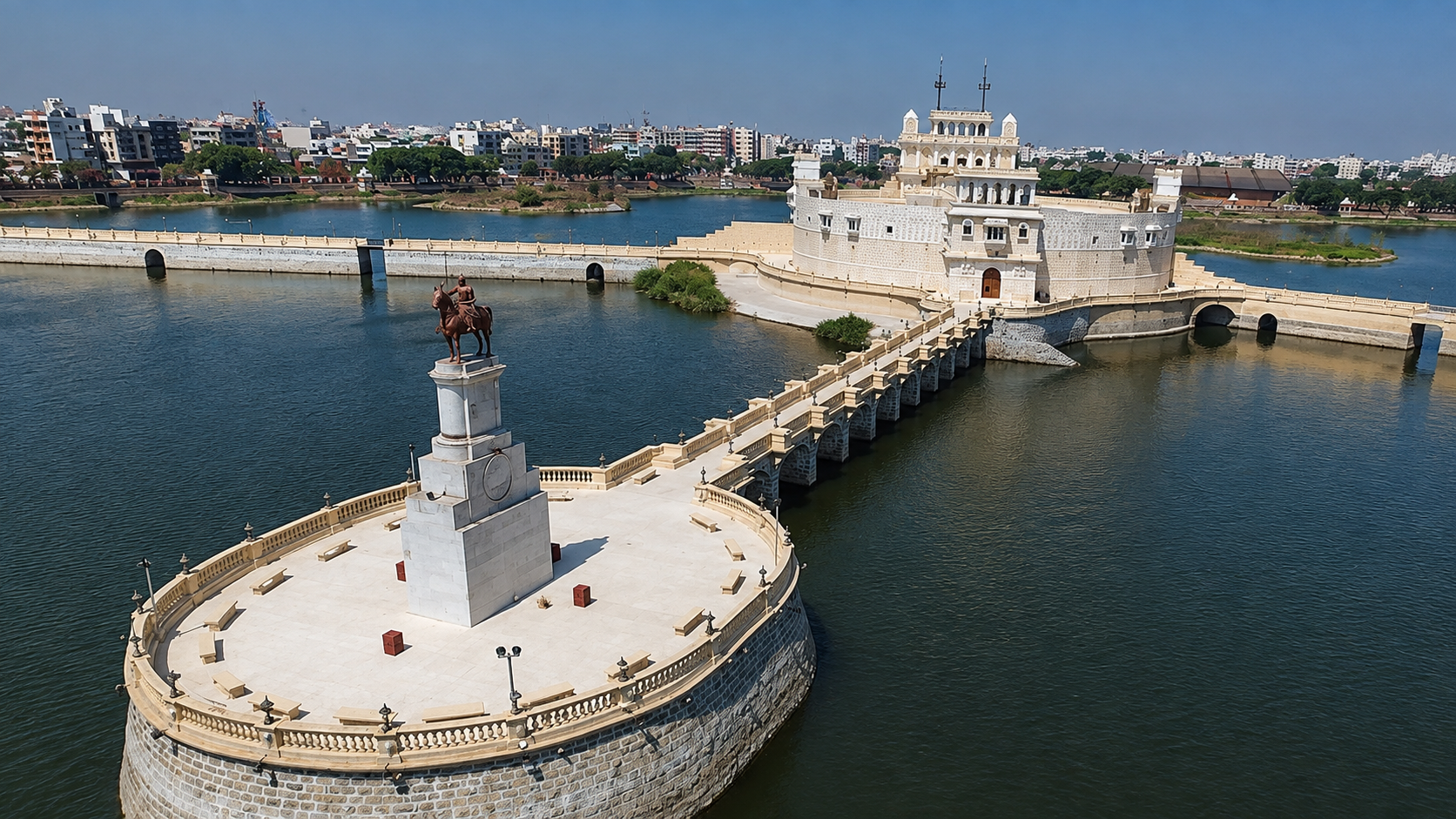 Lakhota Lake in Jamnagar, Gujarat — Mahadev Cabs pickup point